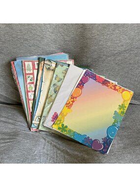 Assorted Decorative Paper Packs For Crafts Scrapbooking & DIY Projects - Vibrant